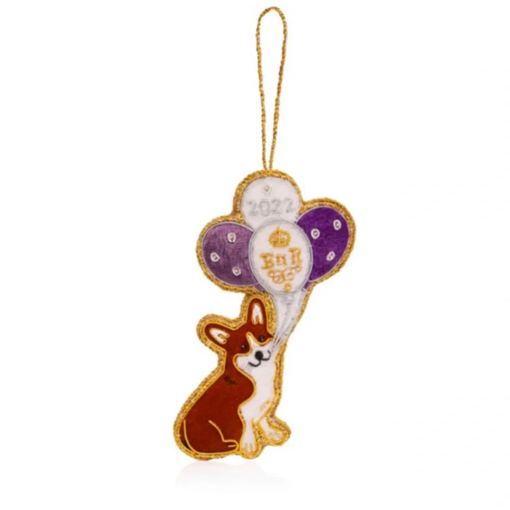 Platinum Jubilee Corgi Ornament Decoration from the British Royal Trust …